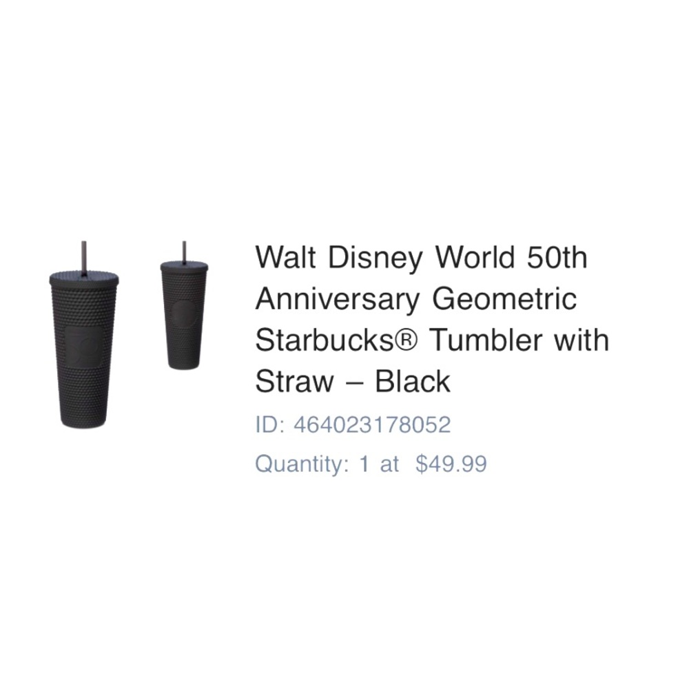 Disney Starbucks Anniversary Cup